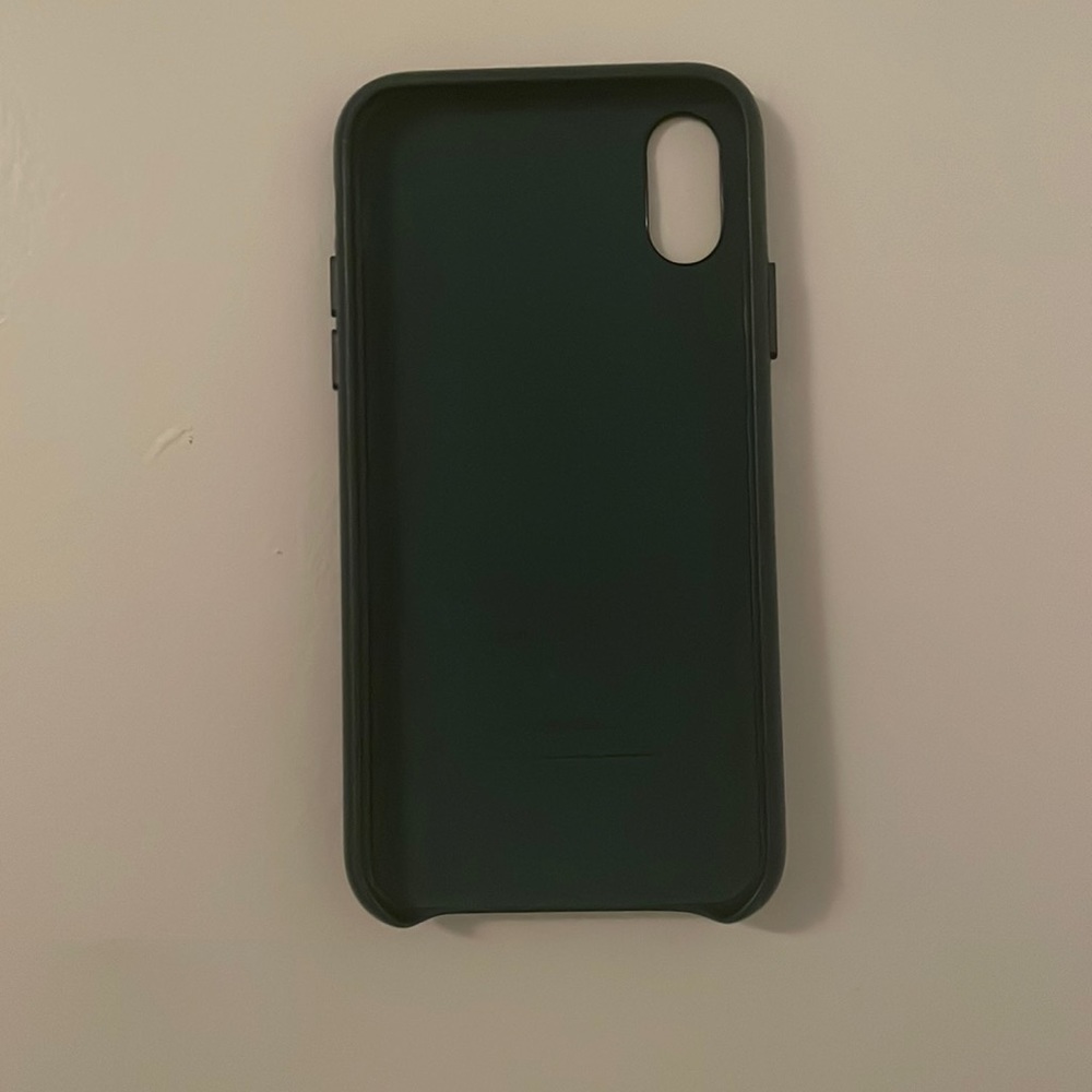 Black deer print iPhone XS case